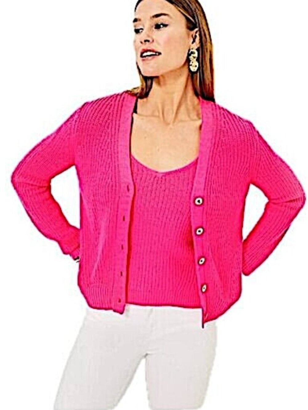 Lilly Pulitzer Bristow Cardigan in Passion Fruit Pink Women's XS  NEW